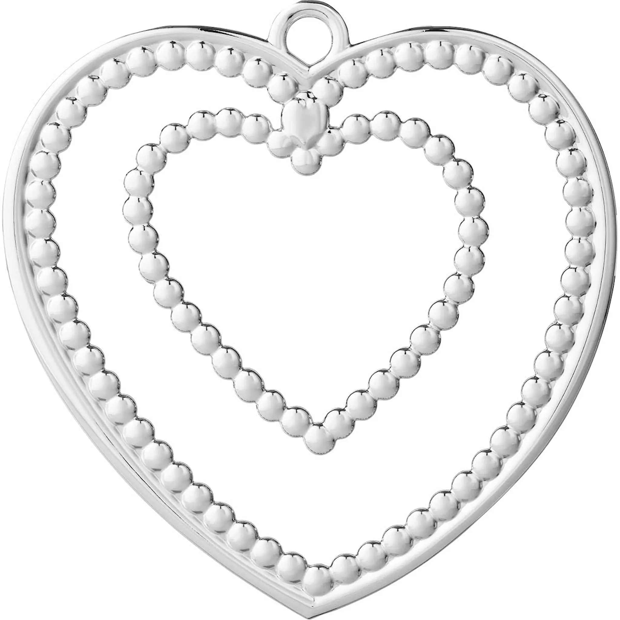 Rosendahl Ball Heart 12 cm Försilvrad