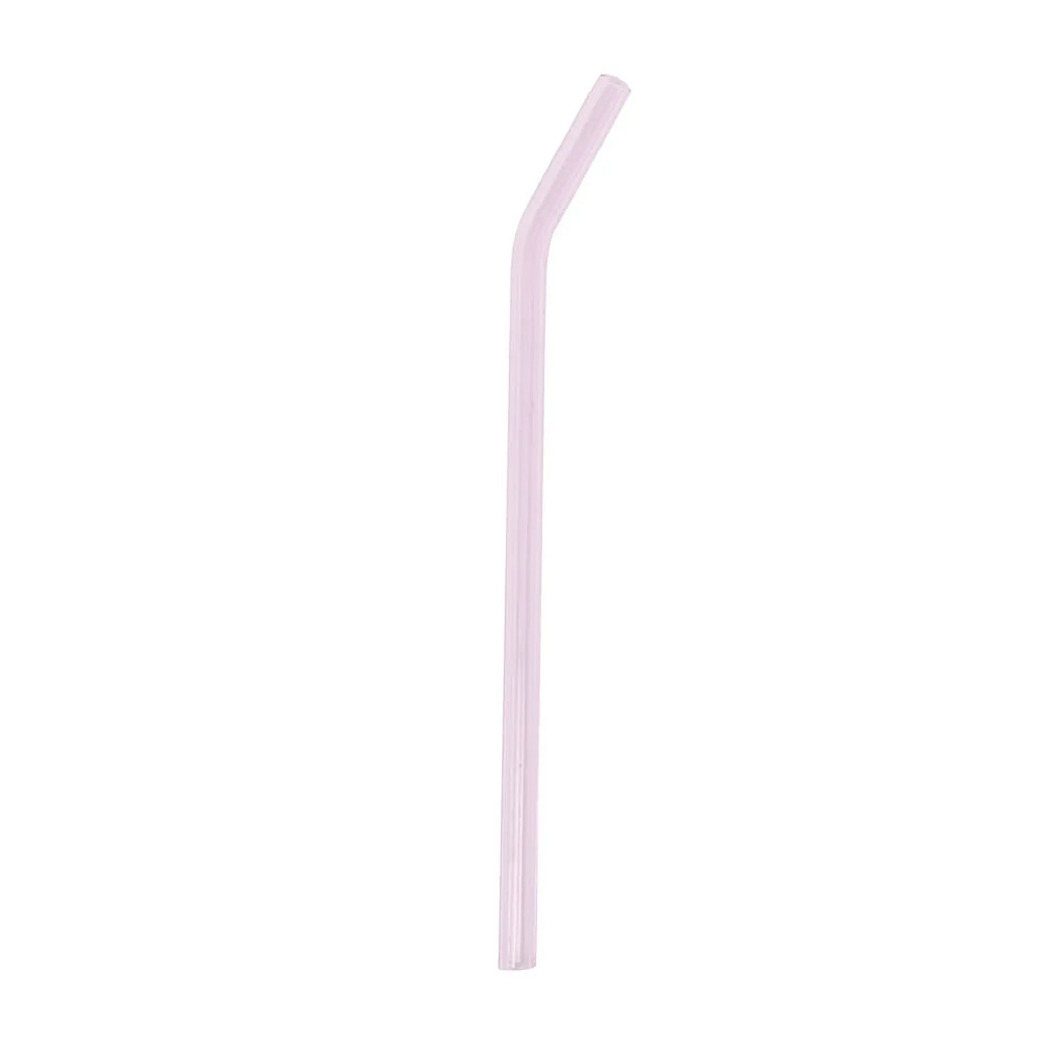 Modern House Glasspipe Sugrör Glas 0,8 cm Rosa