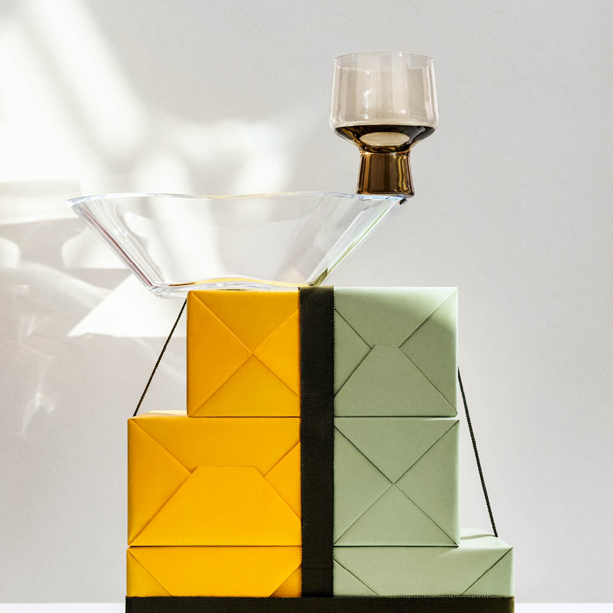 iittala Solare glas på fot 29 cl 2-pack linne