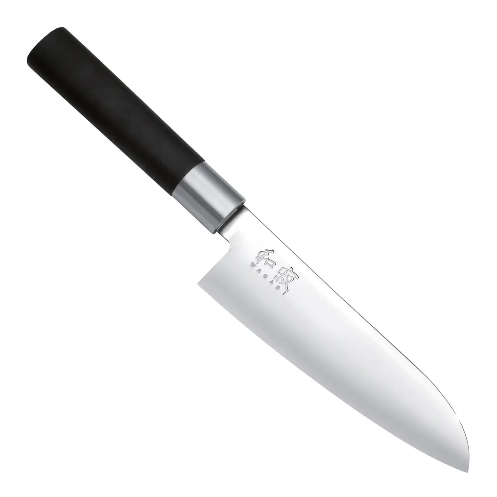 Wasabi Black Santoku -veitsi 16,5 cm