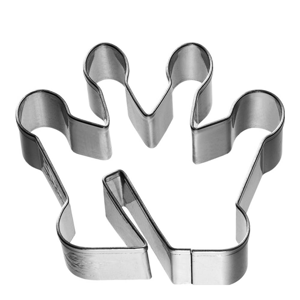 Birkmann Cookie Cutters Piparkakkumuotti kruunu mukin reunaan 6,5 cm Ruostumaton teräs