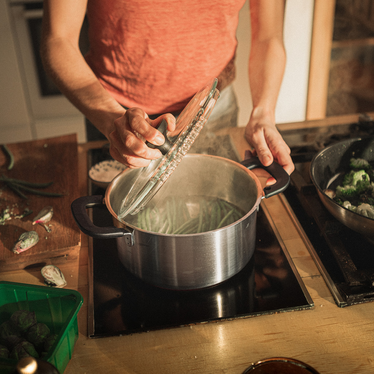 Fiskars Functional Form gryta med glaslock 3 L