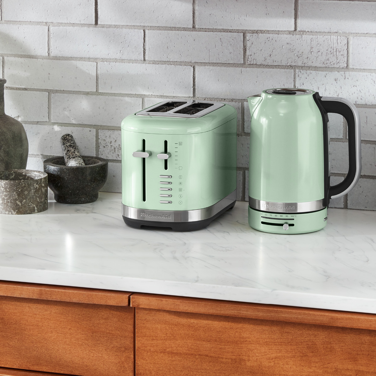 KitchenAid Brødrister 5KMT2109EPT 2 skiver brede spor pistasj