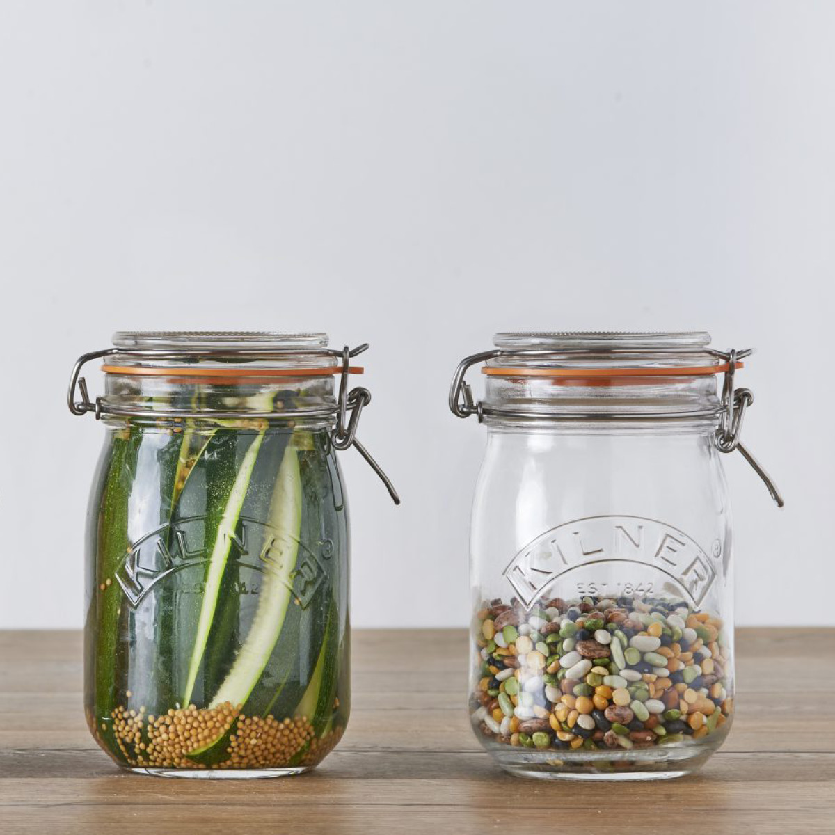 Kilner Clip Top konserveringsburk 1 L rund