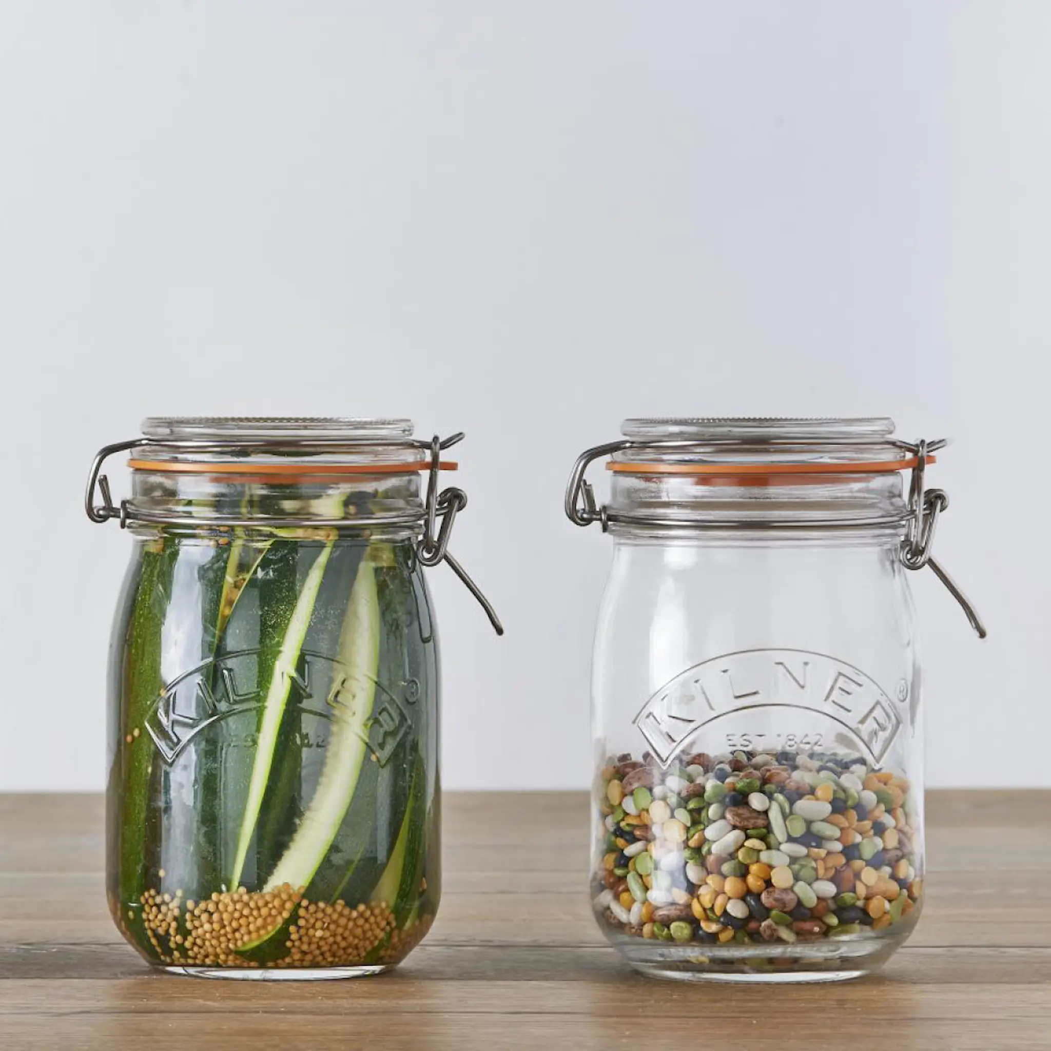 Kilner Clip Top konserveringsburk 1 L rund