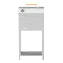 Kolgrill utekök 90x50x50 cm rostfritt stål