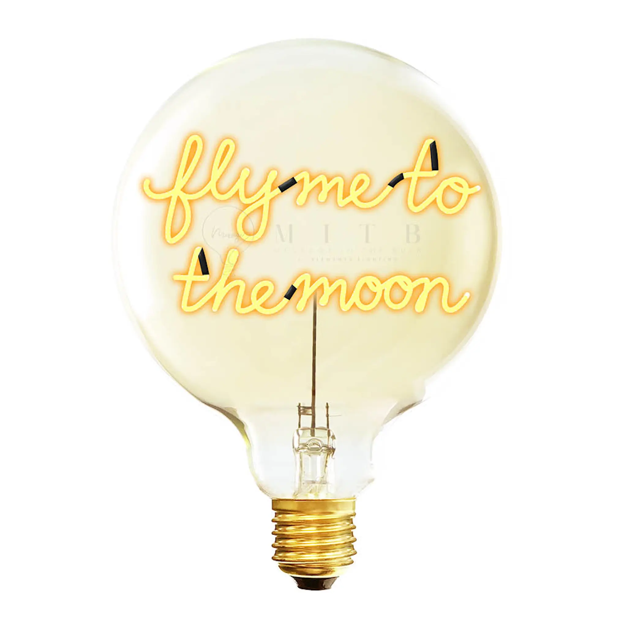 Elements Lighting MITB glödlampa LED 17 cm Fly Me To The Moon bärnsten