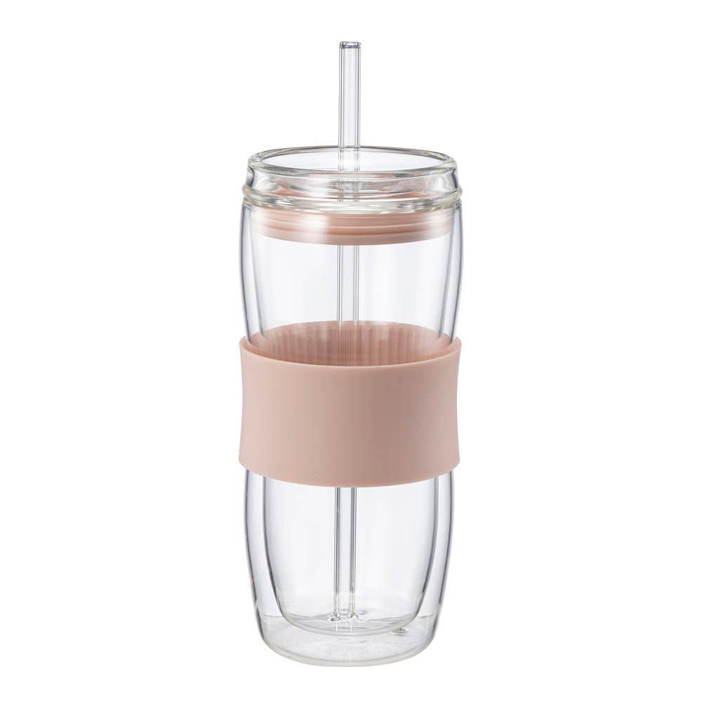 Modern House - Sipster Kaksiseinäinen juomalasi 50 cl klar Puuteriroosa