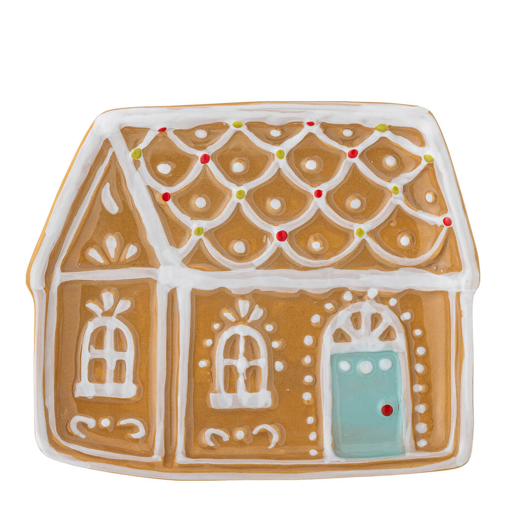 Bloomingville Ginnie serveringsfat 15x14 cm pepparkakshus
