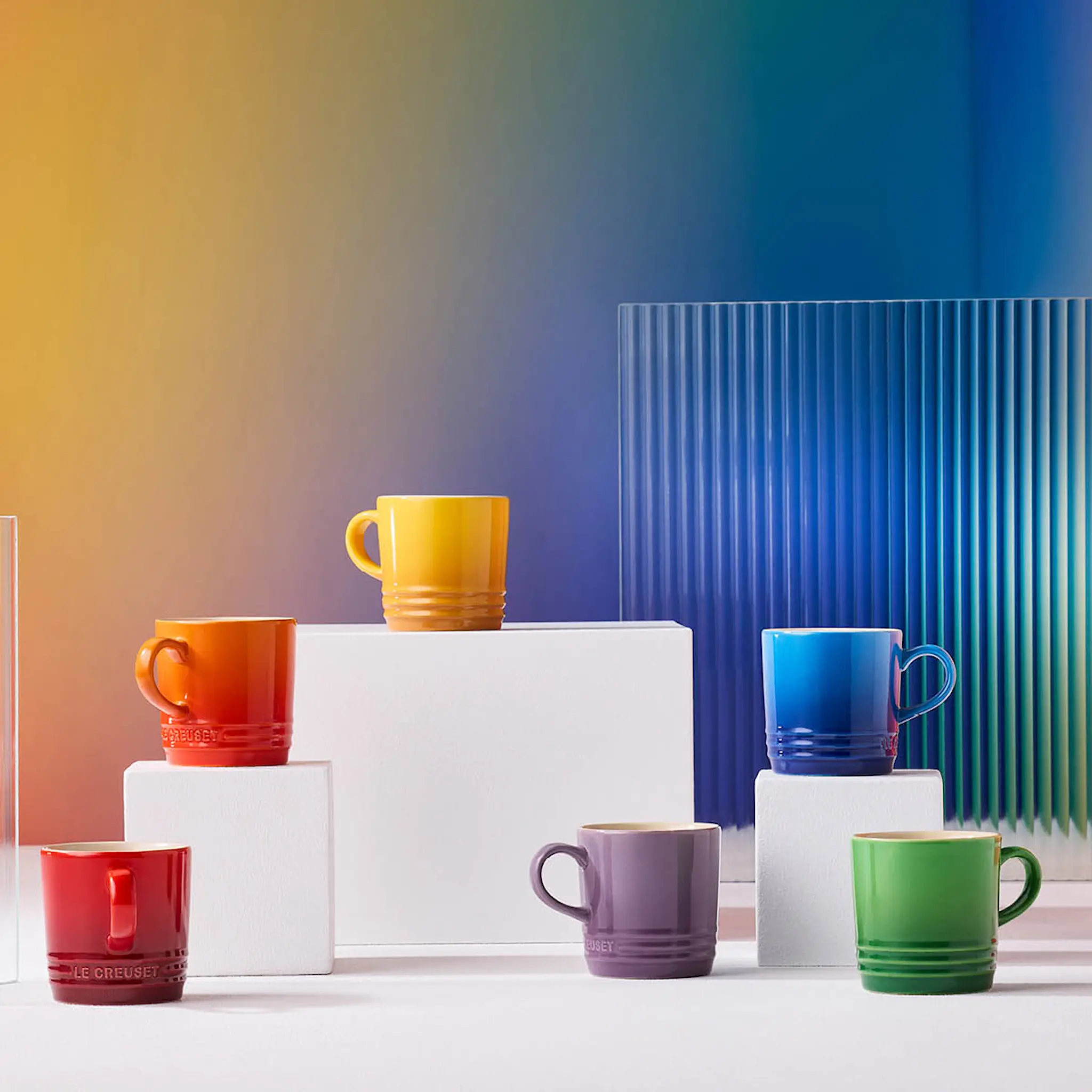 Le Creuset Rainbow espressokuppi 10 cl 6 kpl