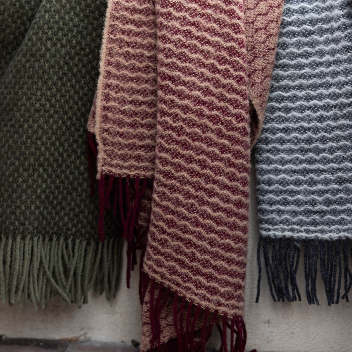 Sagaform Ulli ullpläd 170x130 cm grön