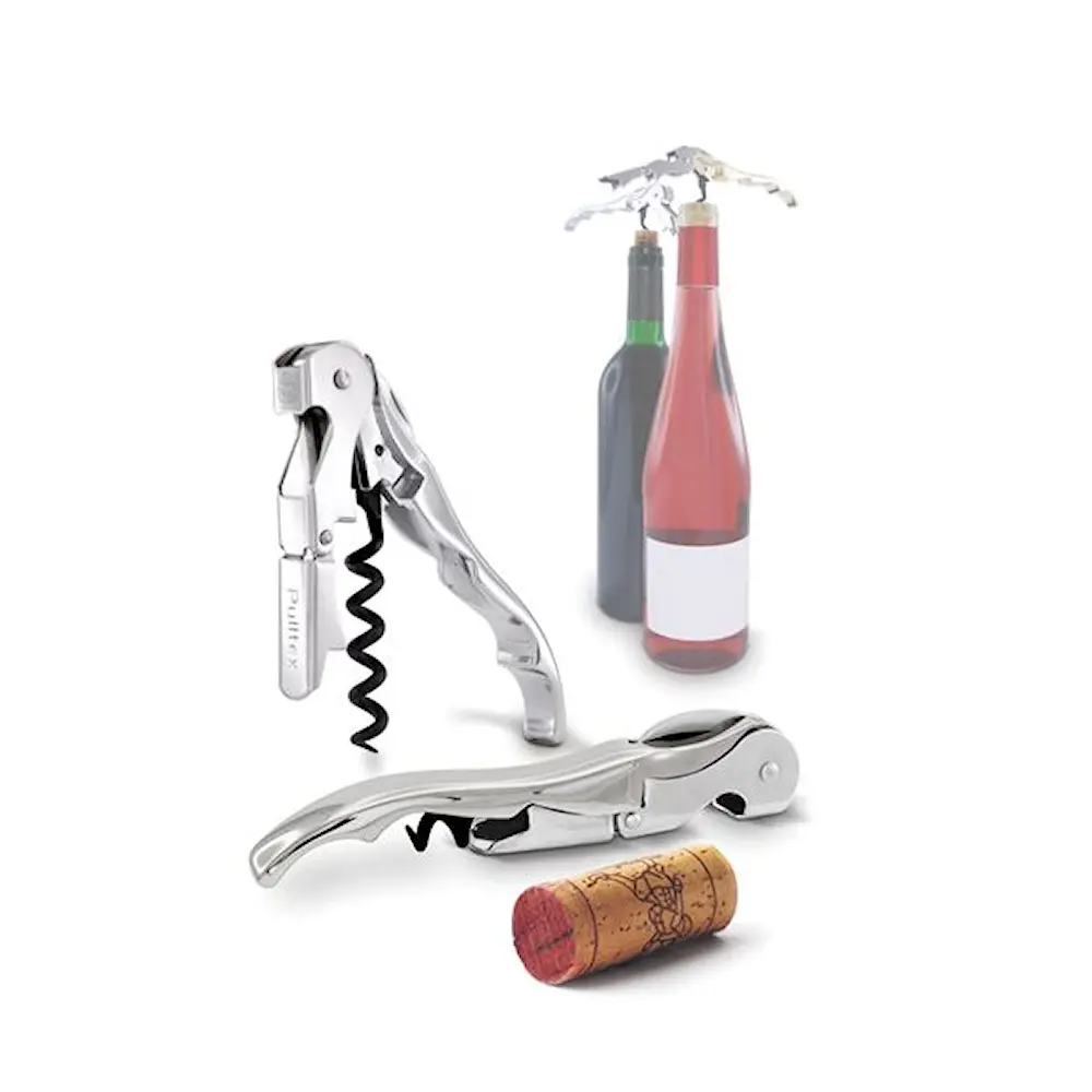 Pulltaps classic vinåpner med etui stål