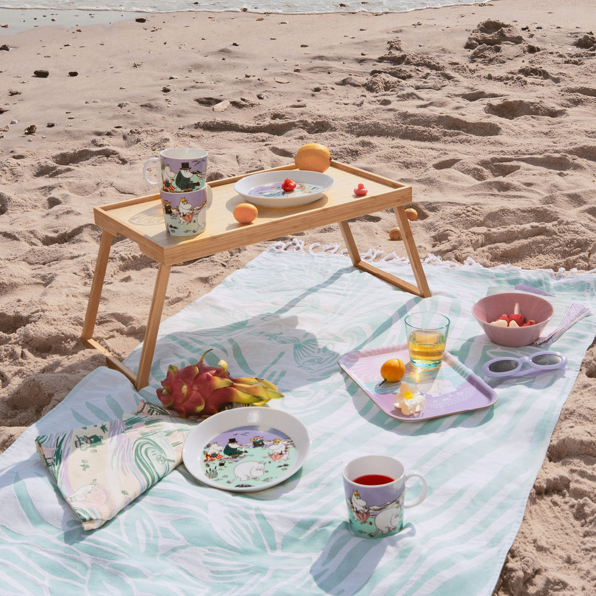 Moomin Arabia Mummi kjøkkenhåndkle 50x70 cm Stranddag