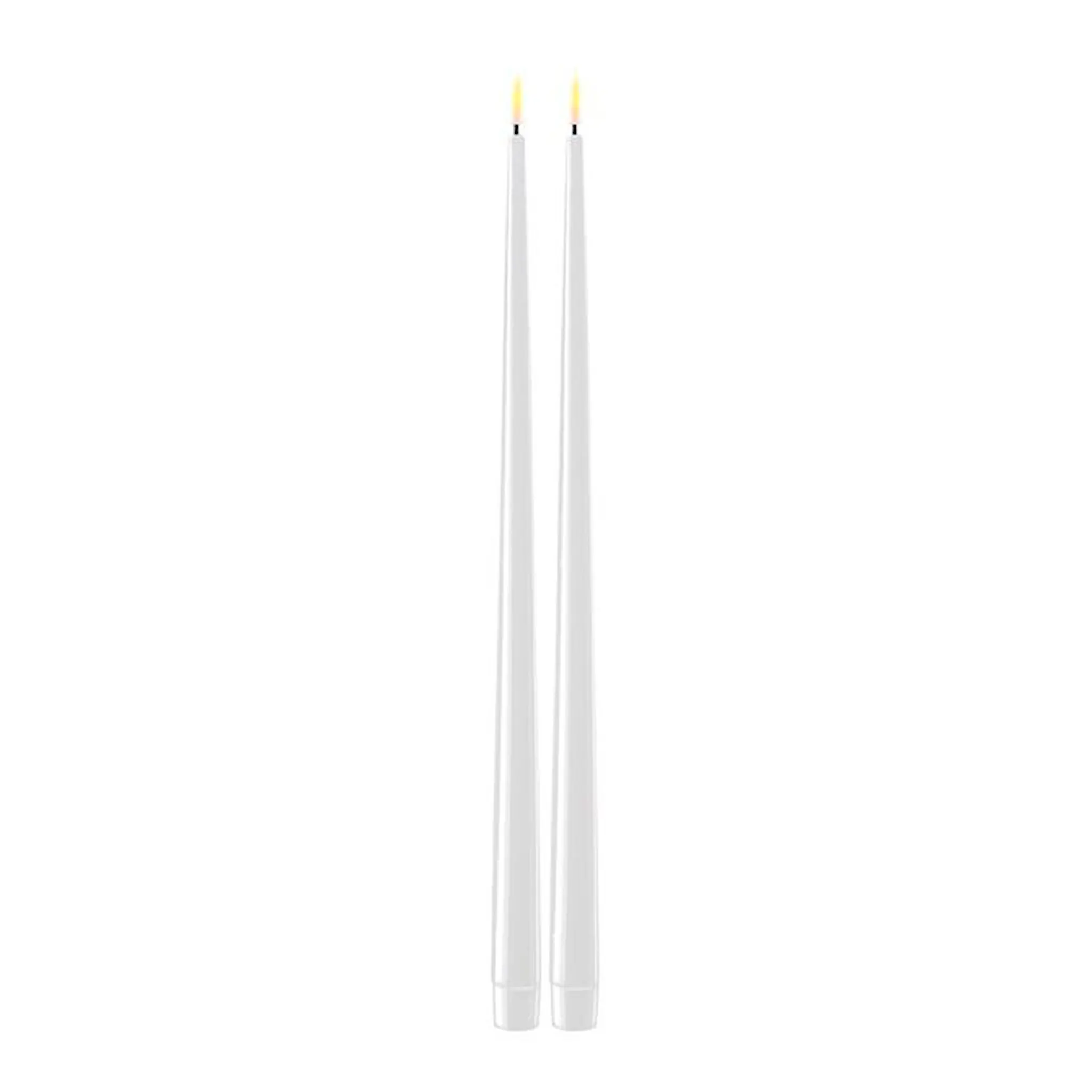 DeluxeHomeart Middagsljus Led 2,2x38 cm 2-pack Vit