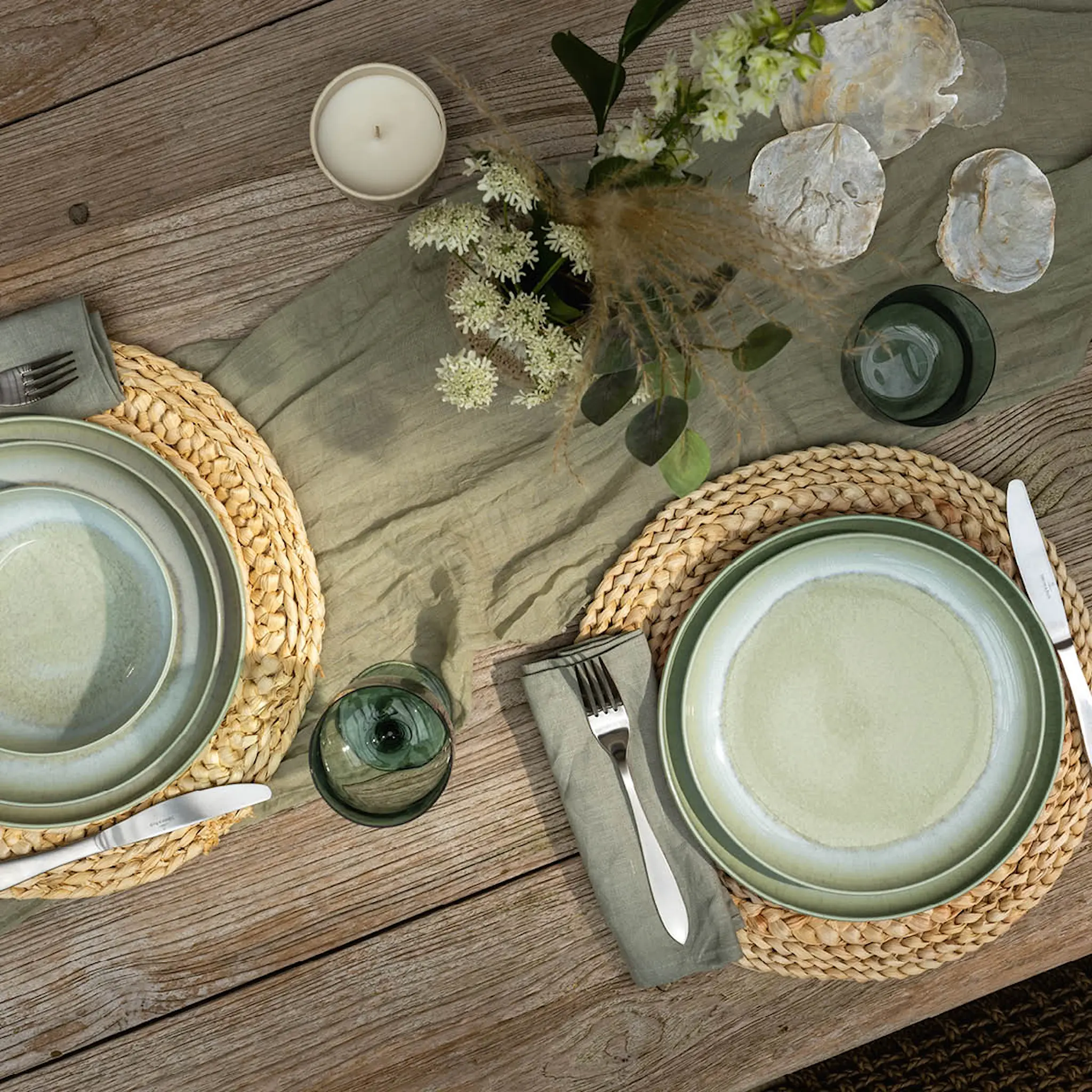 Villeroy & Boch Perlemor Alga tallrik 27 cm grön