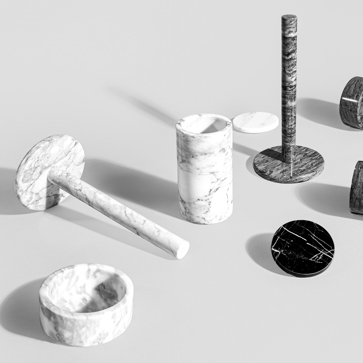 Stiernholm Marmor Talouspaperiteline 32 cm Valkoinen