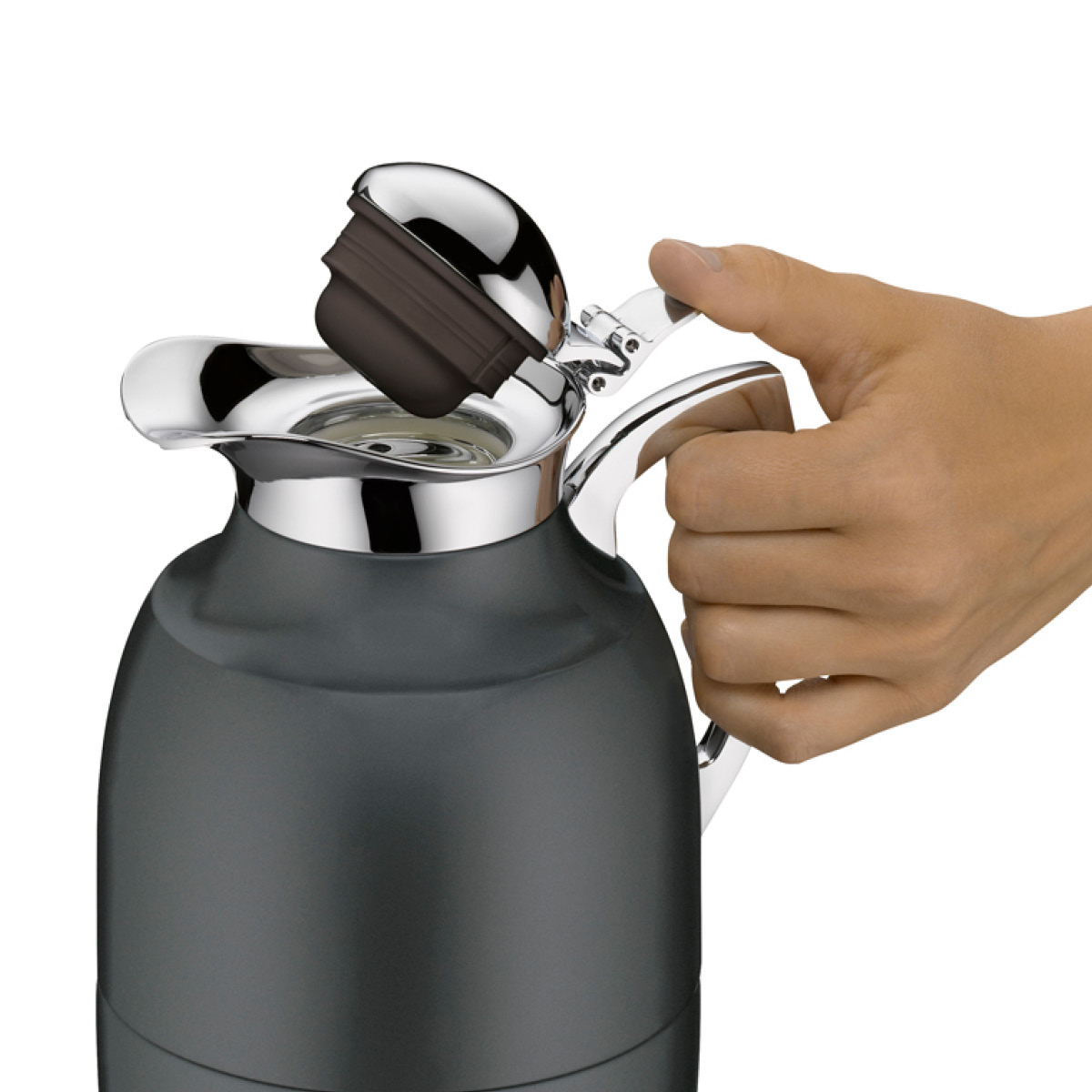 Alfi Juwel termokanne 1L rustfritt stål matt svart