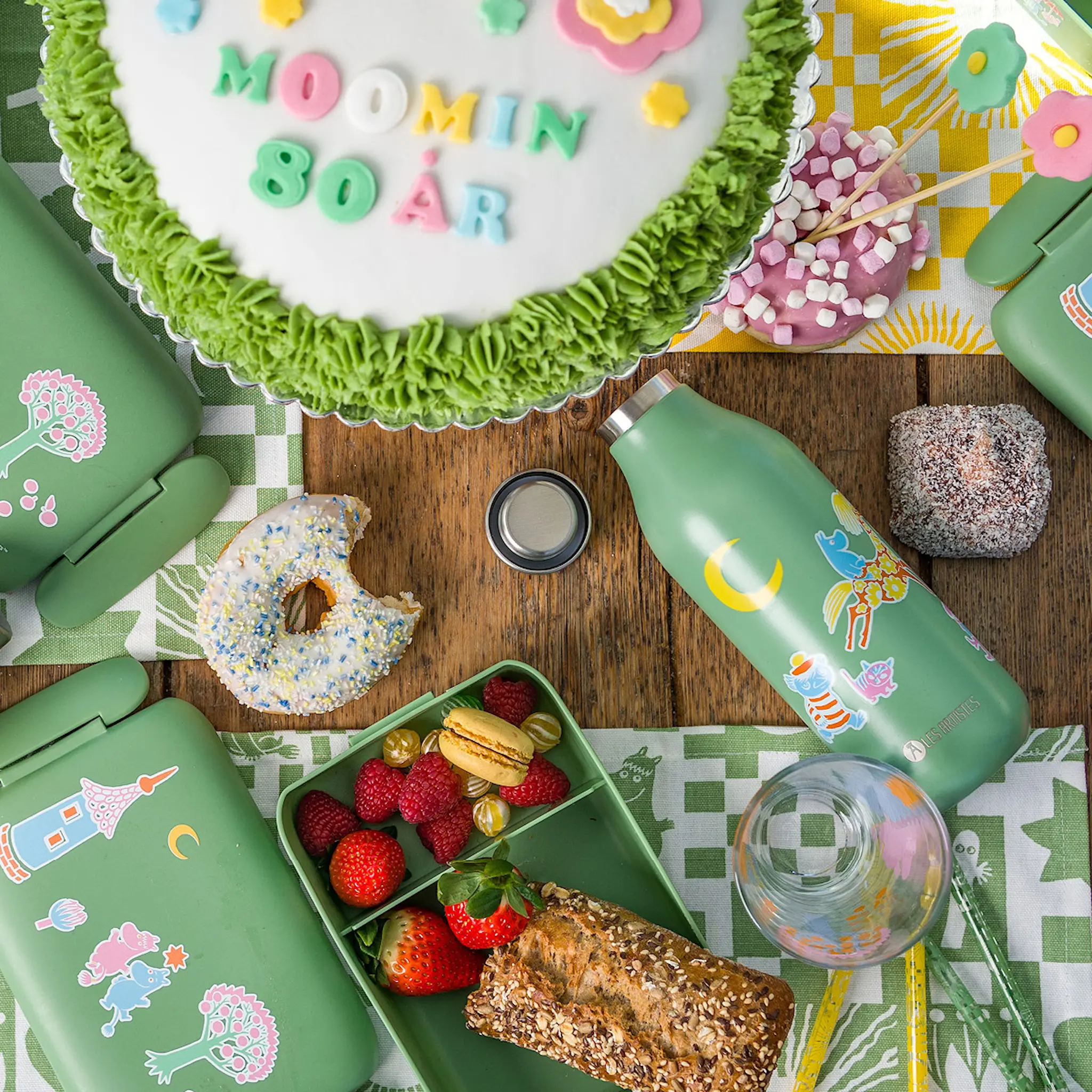 Modern House Mumin Fest termosflaska 0,5 L grön