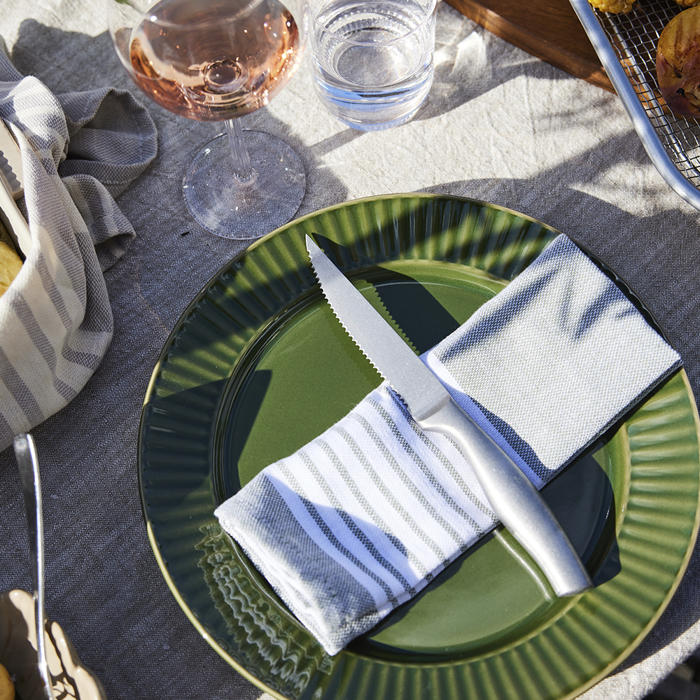 Sagaform Fredde grillkniv 22,5x2x2 cm 4 stk sølv