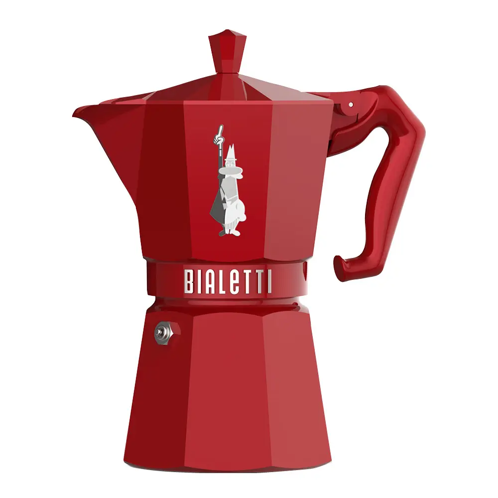 Exclusive espressokanne 6 kopper 25 cl rød