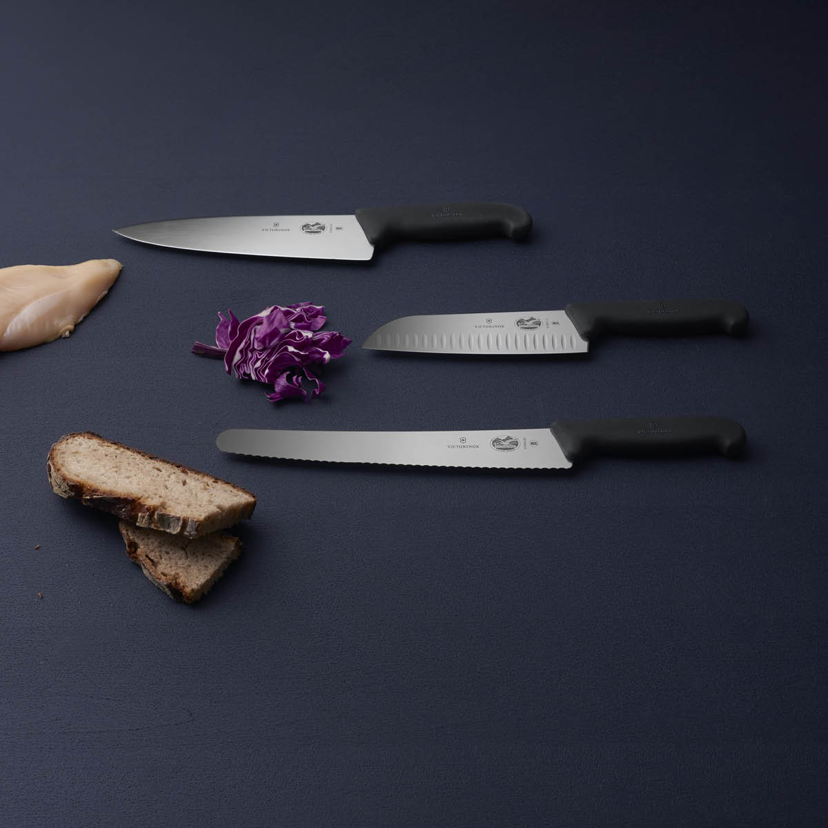 Victorinox Fibrox slaktekniv 18 cm svart