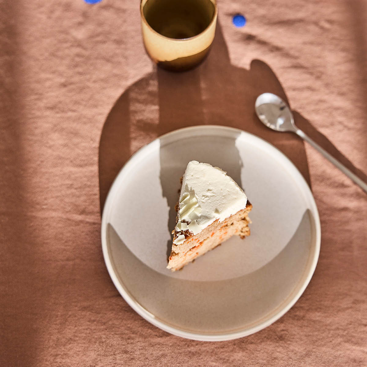 OYOY Nori Pöytäliina 260x140 cm Terracotta/Optic Blue