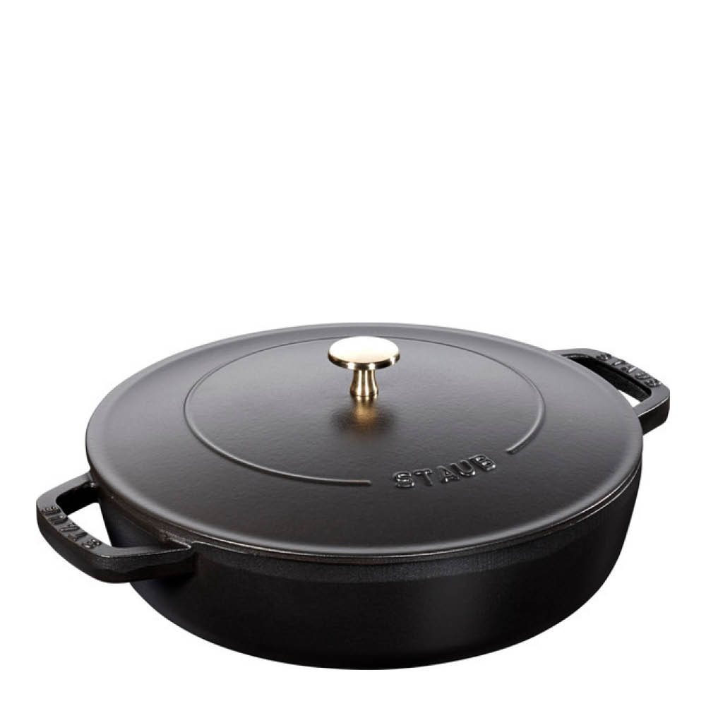 Staub Chistera Haudutuspannu 28 cm 3,7L Musta