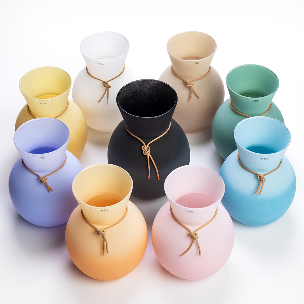 Nybro Crystal Happy vase 23 cm hallongrädde