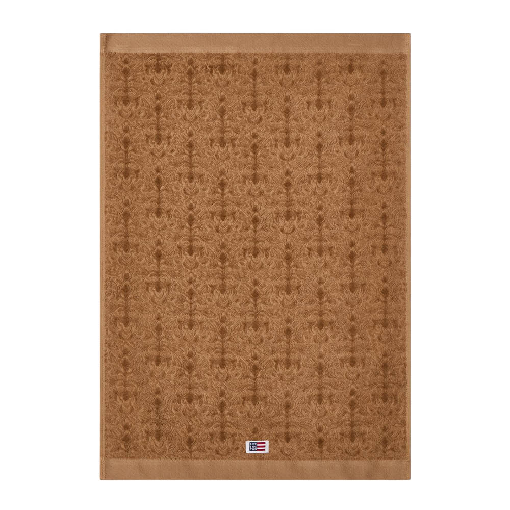 Lexington Velour jacquard ornament håndkle 30x50 cm fudge