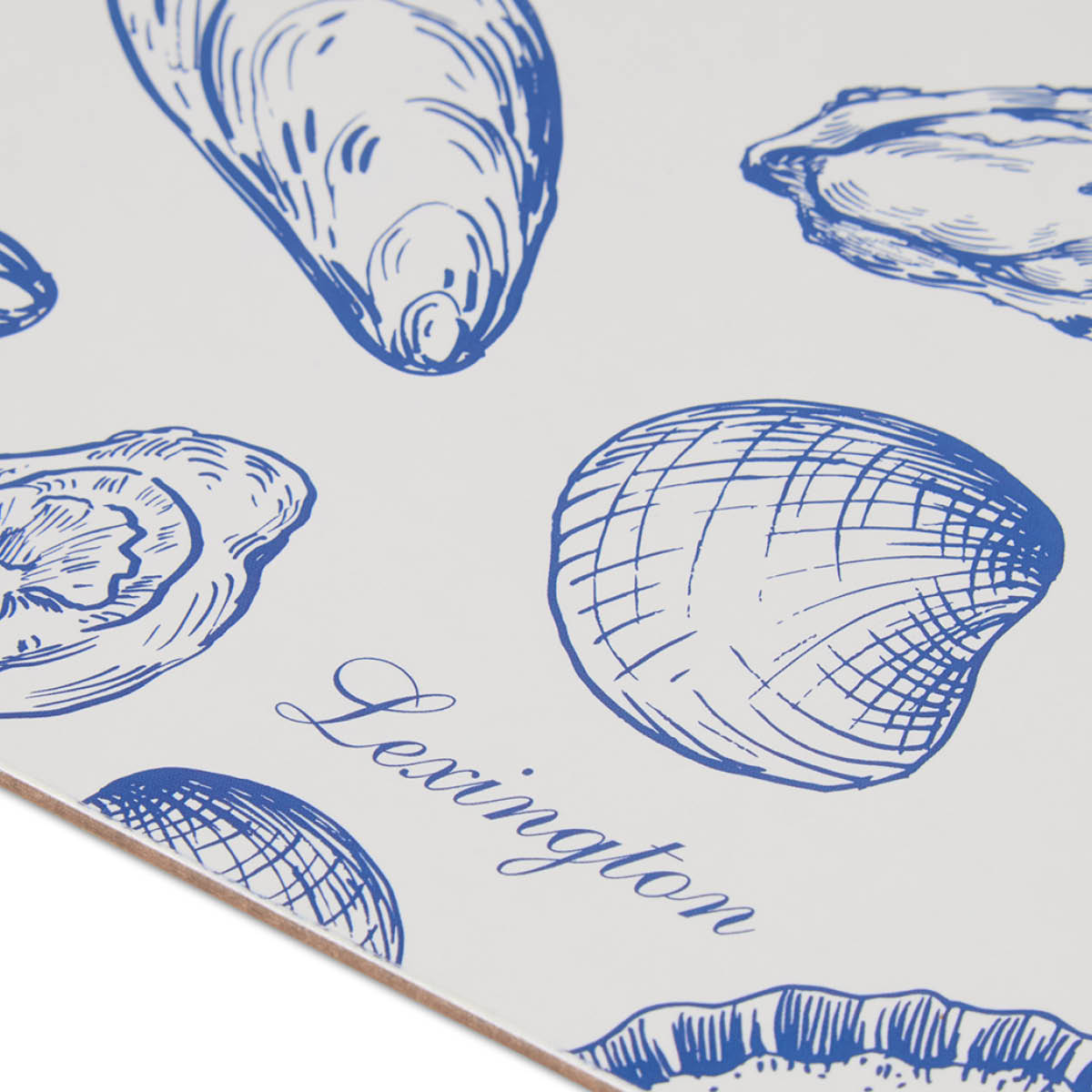 Lexington Bordstablett 30x40 cm 2-pack laminat dubbelsidig blå/vit
