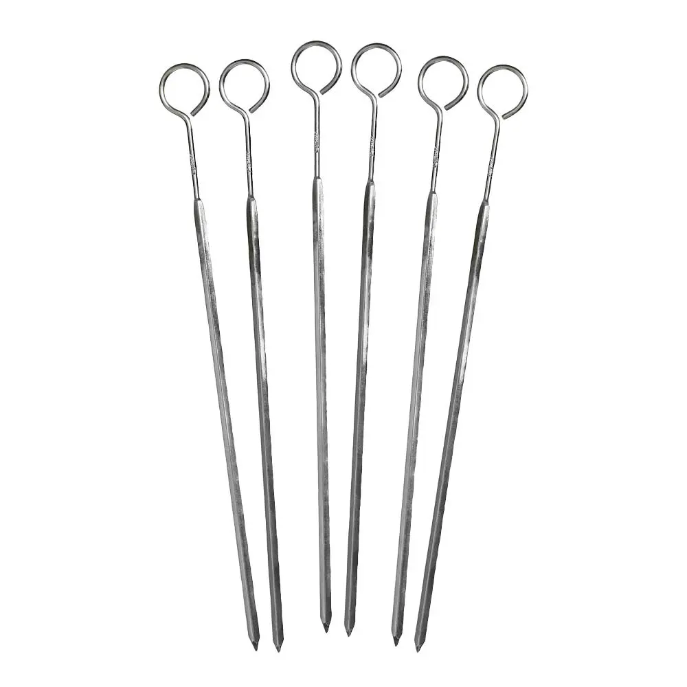 Grillspyd 23 cm 6 stk stål