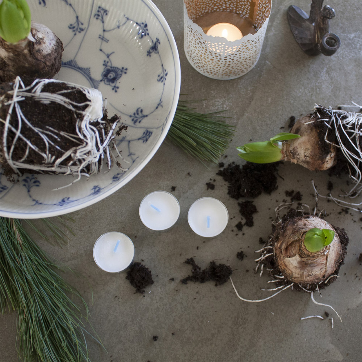 Liljeholmens Telys 3,8 cm 50 stk hvit