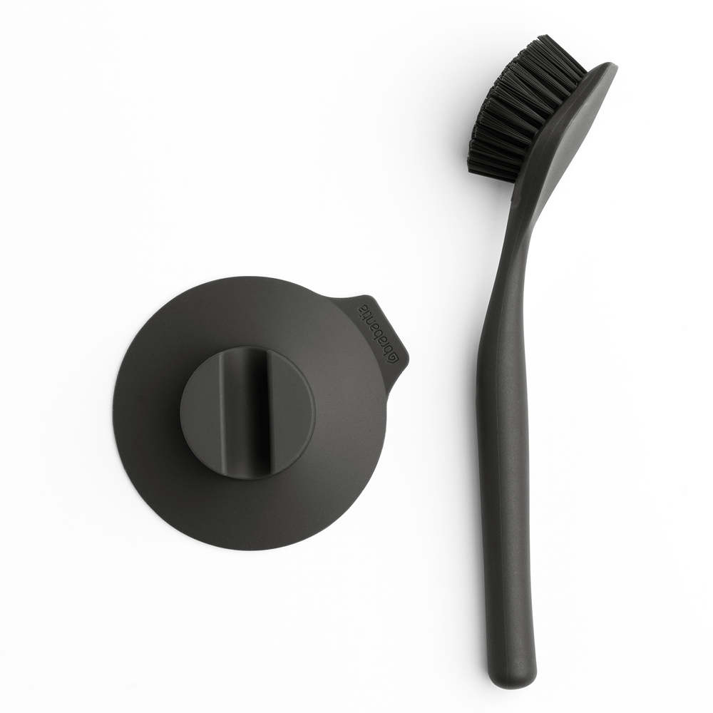 Brabantia SinkSide oppvaskbørste med sugekoppholder mørk grå