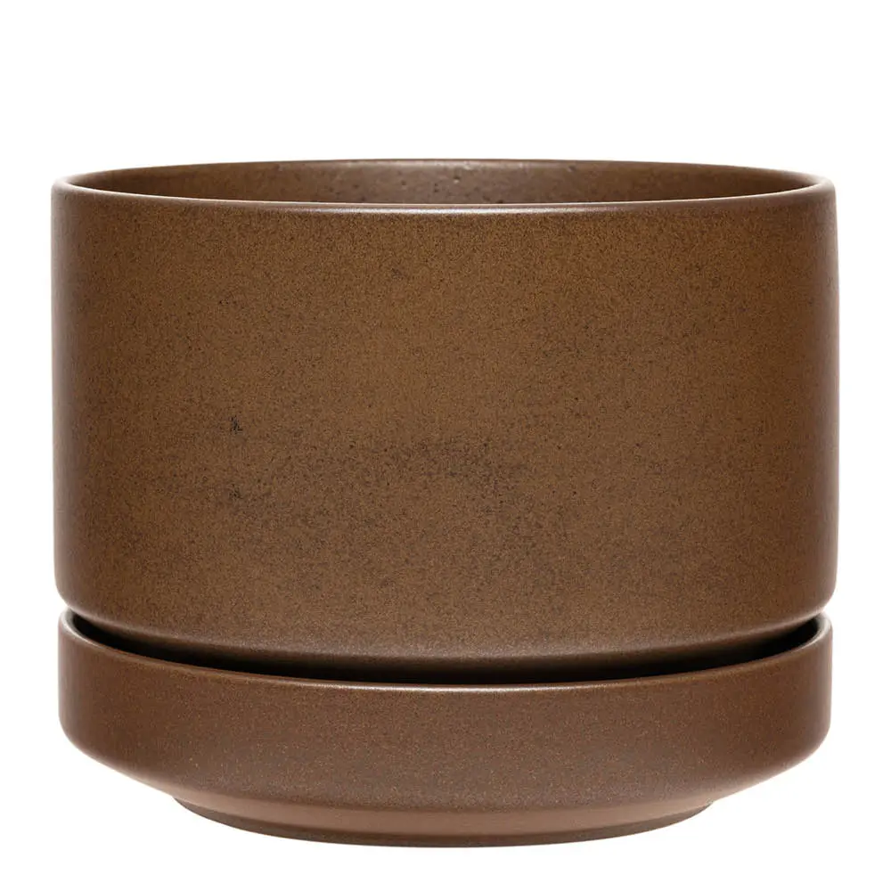 SN blomsterpotte 19 cm matt brun