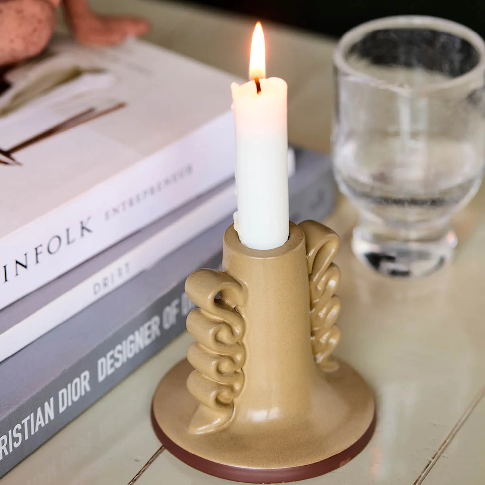 House Doctor Diva ljusstake 10 cm sand