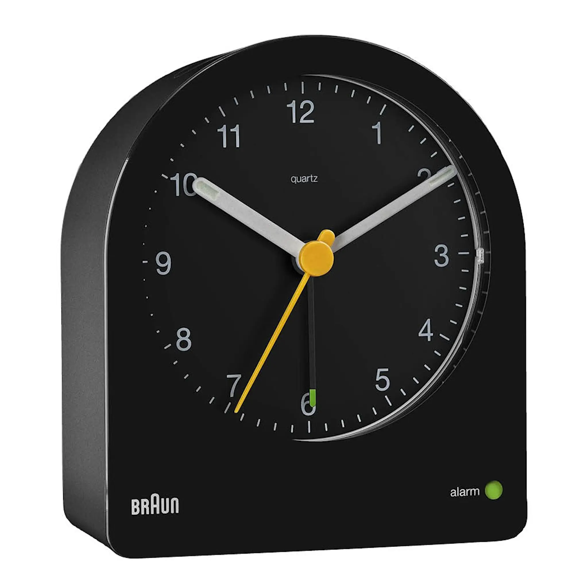 Braun Vekkerklokke analog 9,7 cm svart