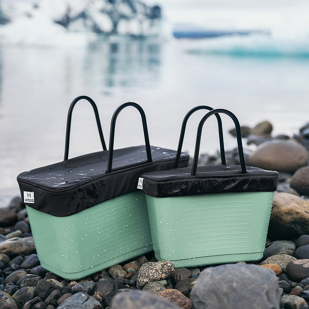 Hinza Green Plastic veske liten 7,5L olivengrønn