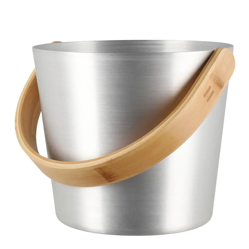 Saunasanko 25,5 cm Teräs/Bambu