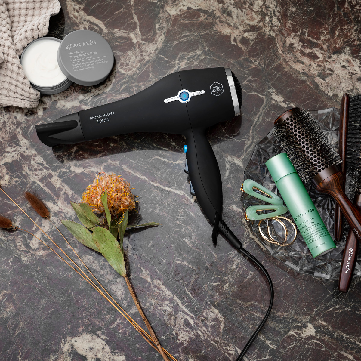 OBH Nordica Björn Axén AC 2000 hårfön 5195 svart