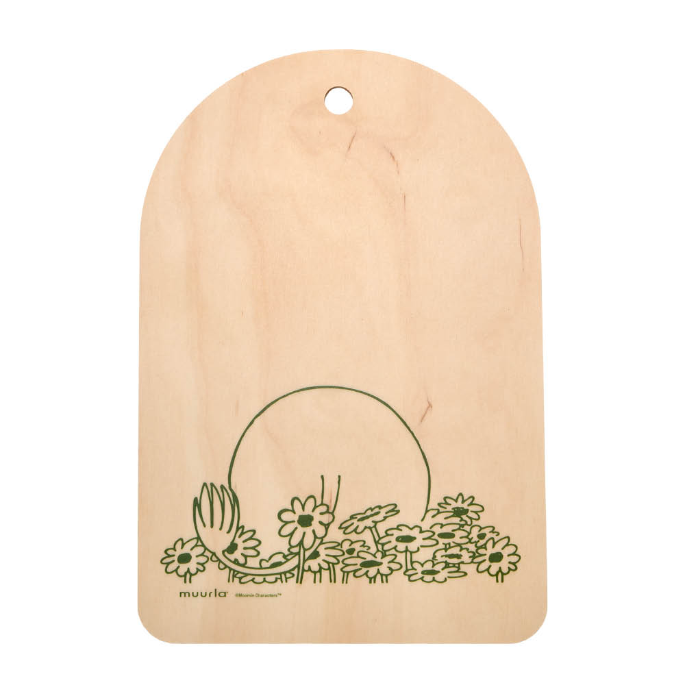 Muurla Mumin skärbräda/serveringsbricka Sommarflört 21x31cm vit