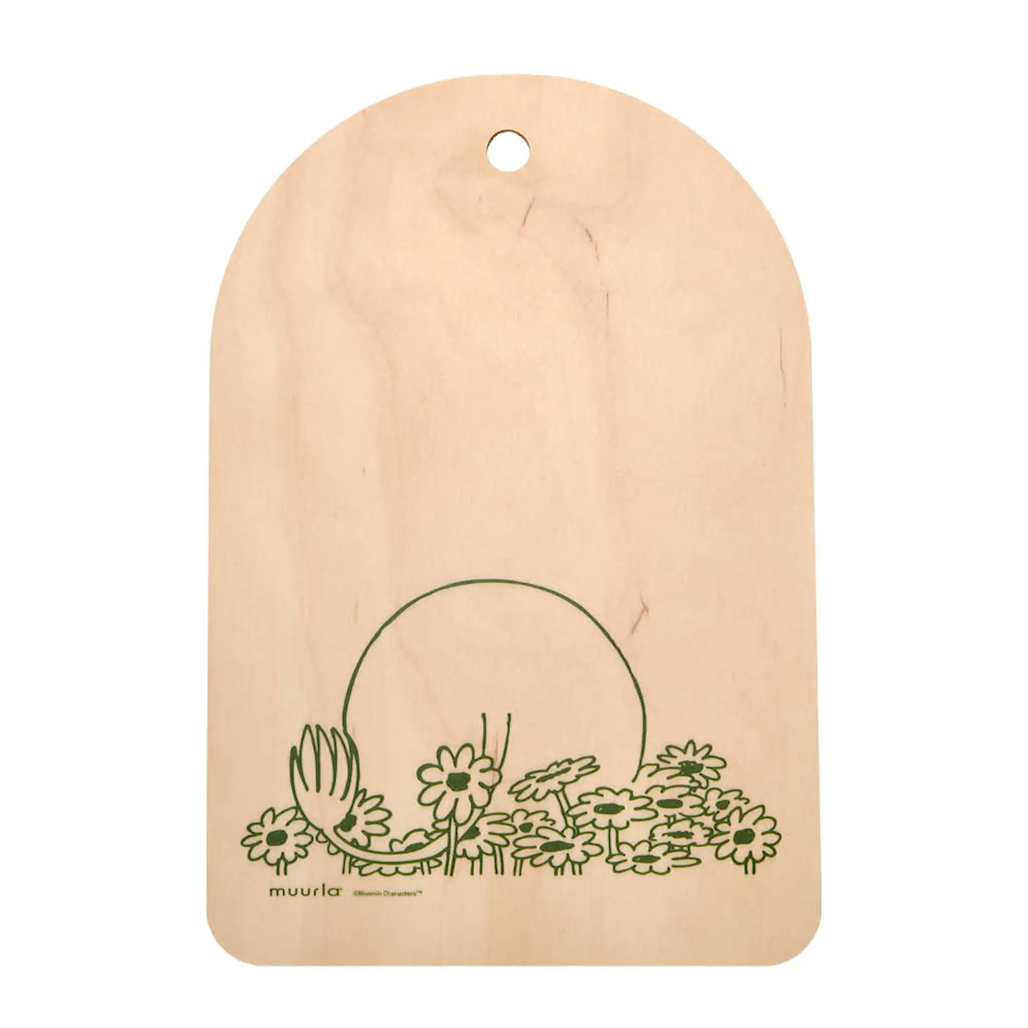 Muurla Mumin skärbräda/serveringsbricka Sommarflört 21x31cm vit