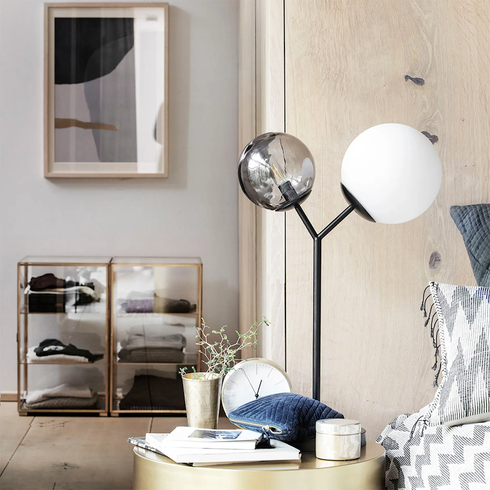 House Doctor Twice Bordslampa 42 cm Svart