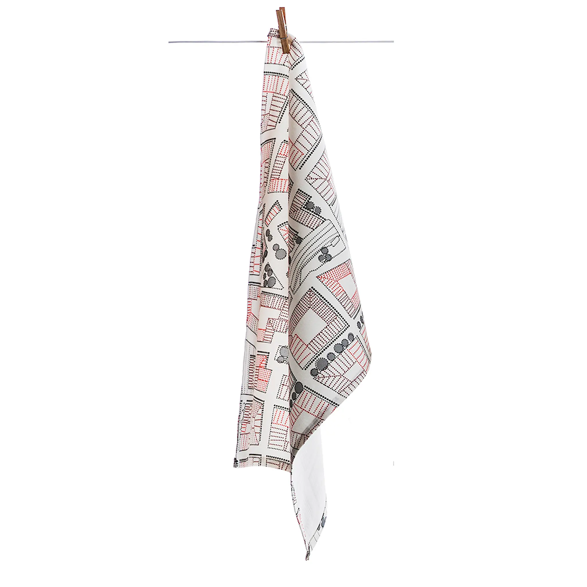 Born in Sweden Sweden from Above Keittiöpyyhe City 50x70 cm Roosa