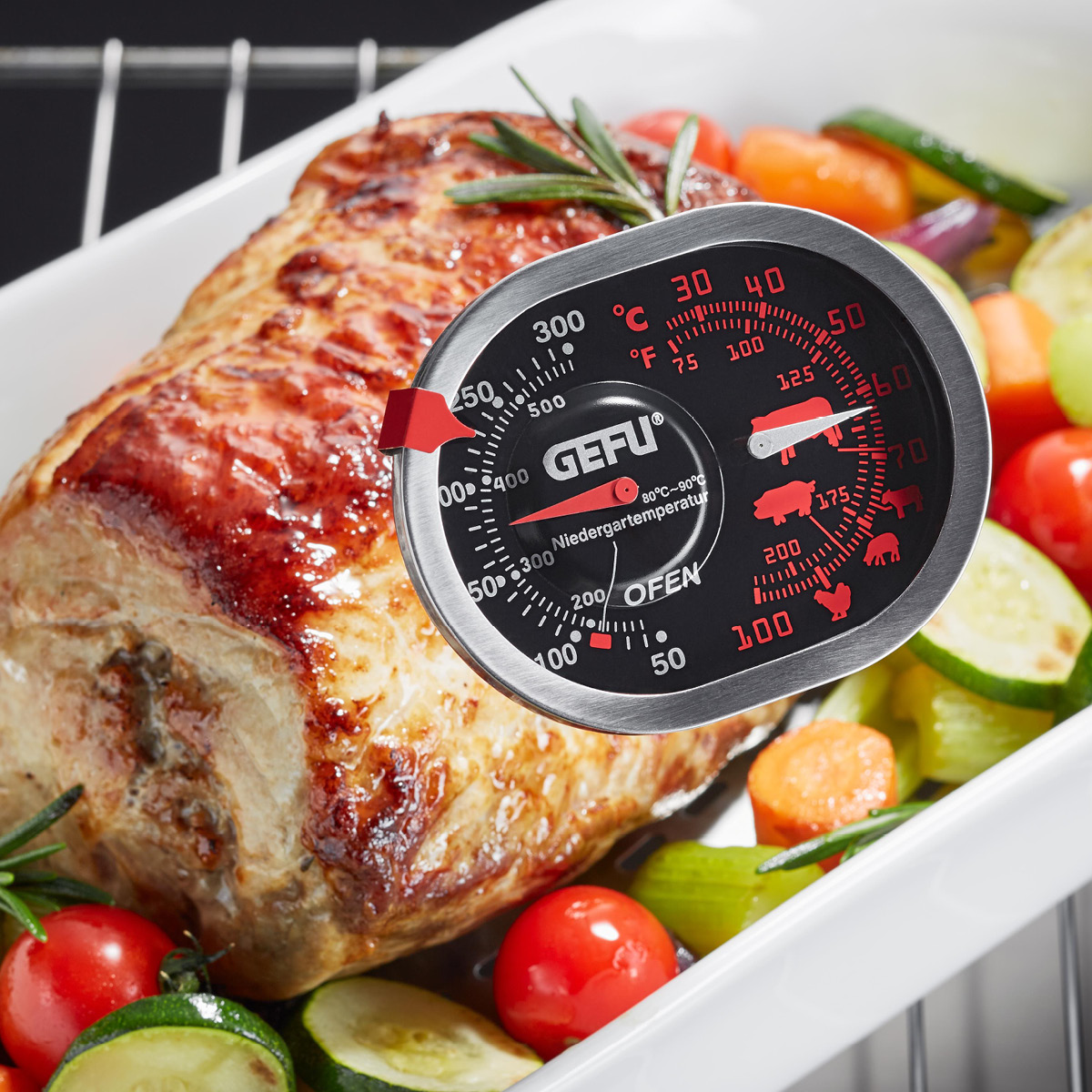 Gefu Messimo Paistomittari 3-in-1 Teräs/Musta