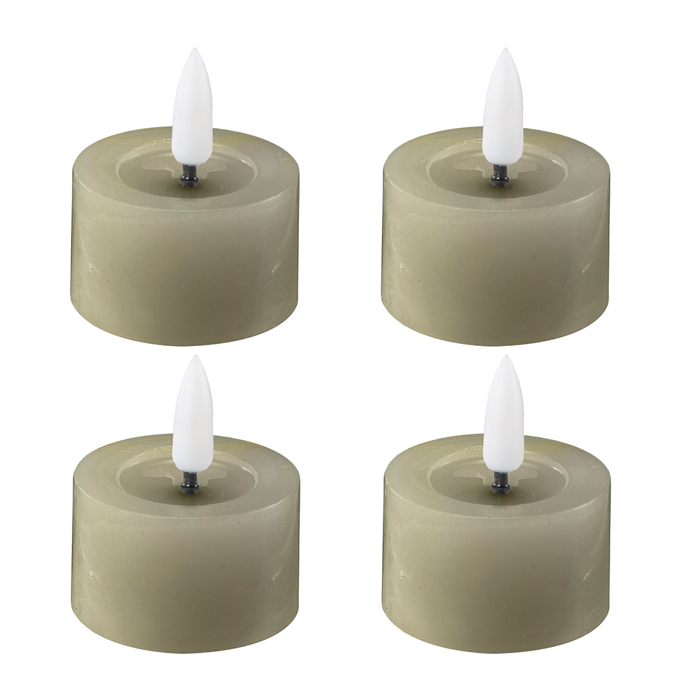 Edelweiss - LED Tuikku 4,5x2,5 cm 4 kpl Green Leaf