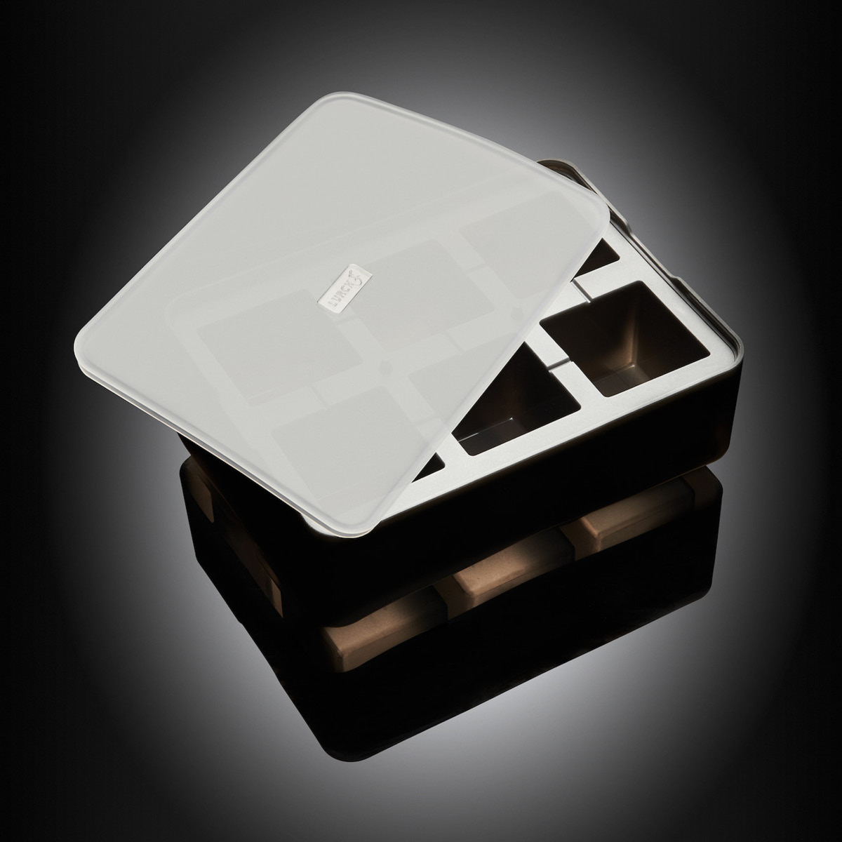 Lurch Isbitform till tärningar 5x5 cm Svart