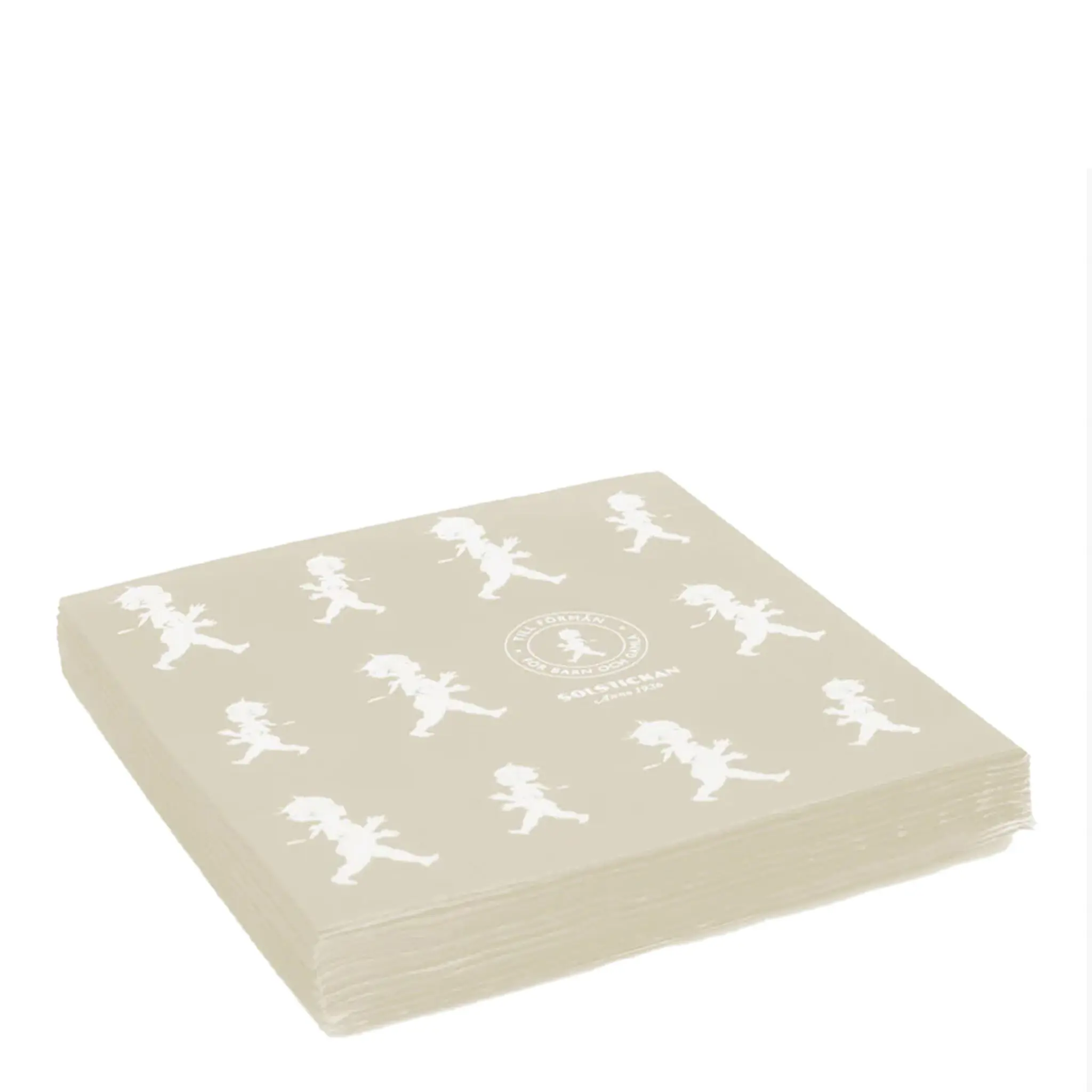 SOLSTICKAN Servett 33x33 cm 20-pack Beige