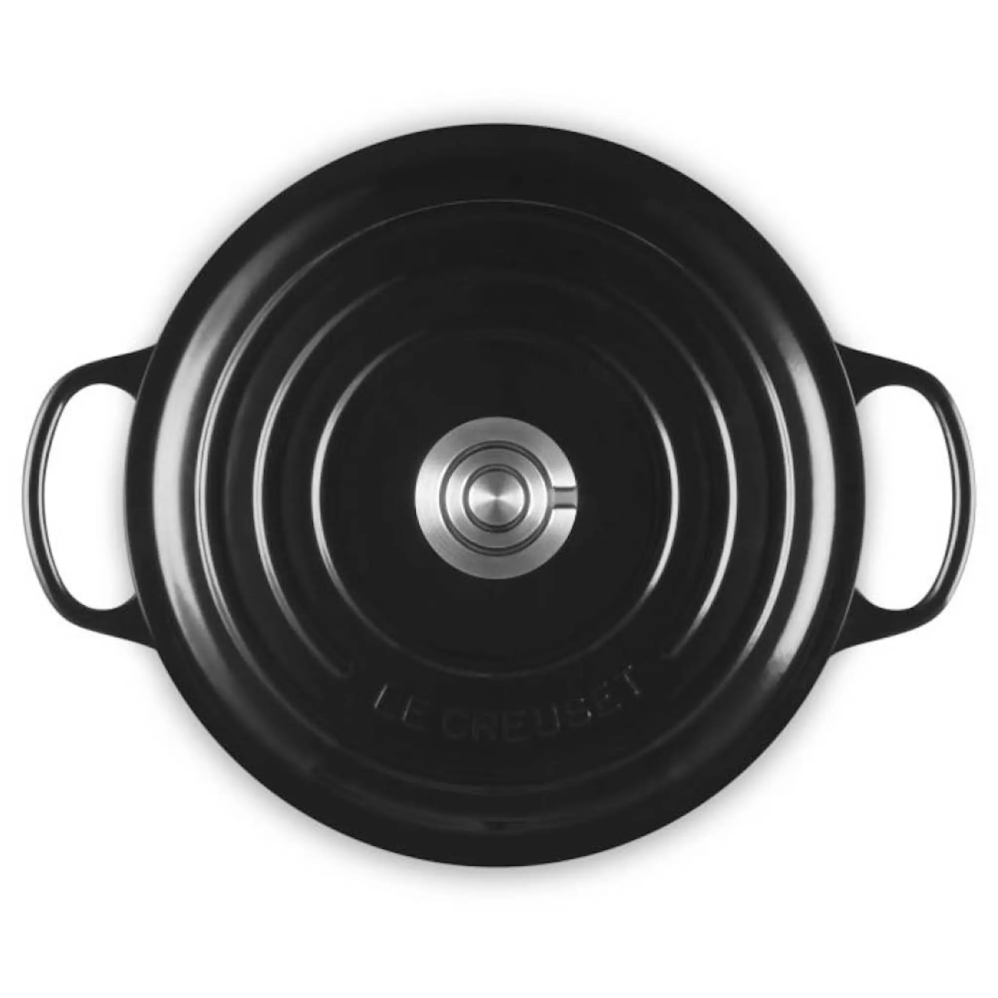 Le Creuset Signature støpejernsgryte dyp rund 6,3L 26 cm black/crucible knob