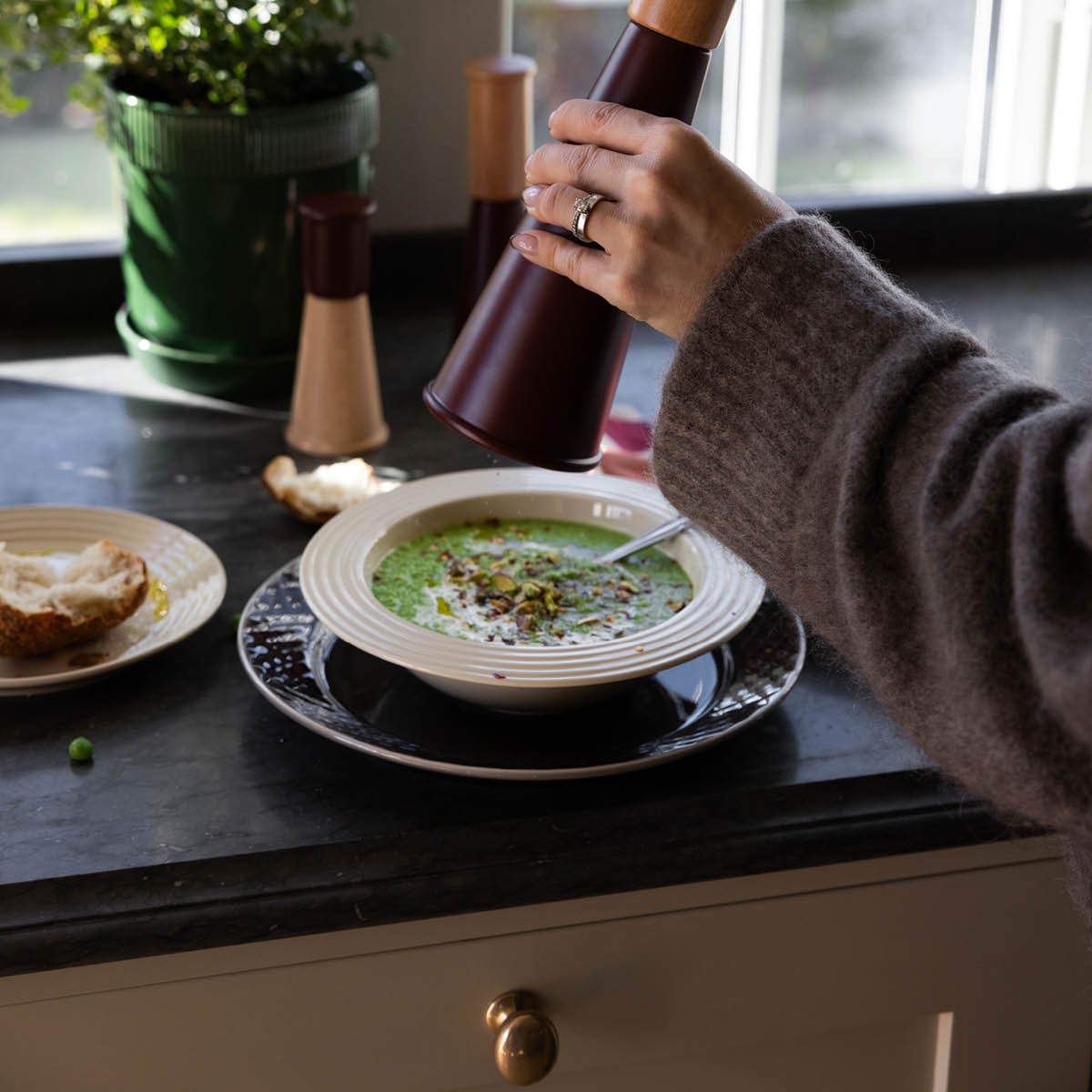 Sagaform Coffee & More djup tallrik 22 cm vit