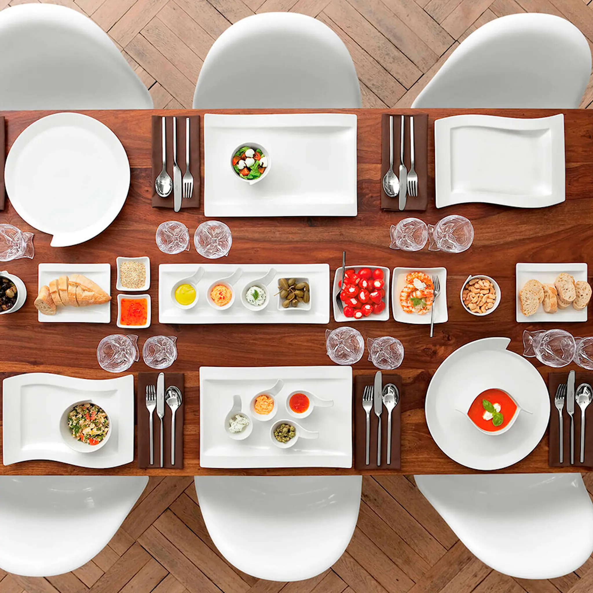 Villeroy & Boch New Wave Fat Antipasti 42x15 cm Vit